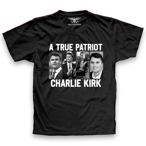 A True Patriot Charlie Kirk Shirt, Pray for Charlie Kirk Shirt, Charlie Kirk Assassination Shirt, Make America Great Again Premium T-Shirt
