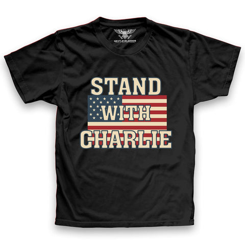 Stand With Charlie Premium T-Shirt (CHK)