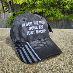 In God We Trust Guns Are Just Backup Hat