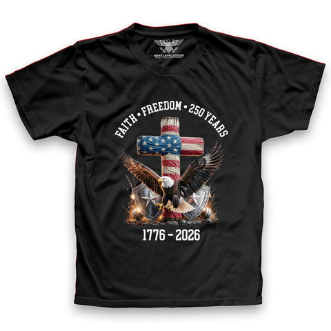 Faith-Freedom-250 Years T-Shirt