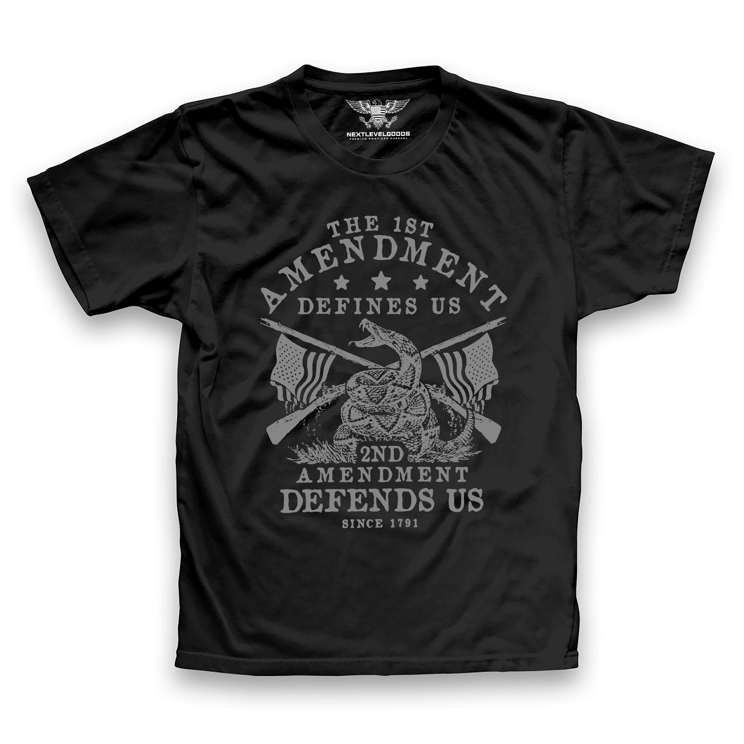 2nd Amendment Defend Us Since 1791 T-Shirt (SFDP)
