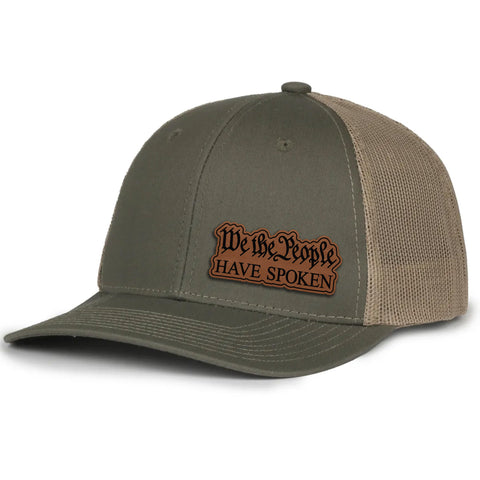 We The People Have Spoken Leather Patch Hat