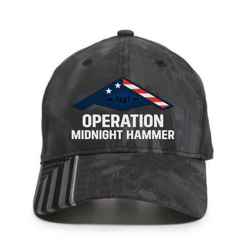 Operation Midnight-Hammer Embroidery Hat