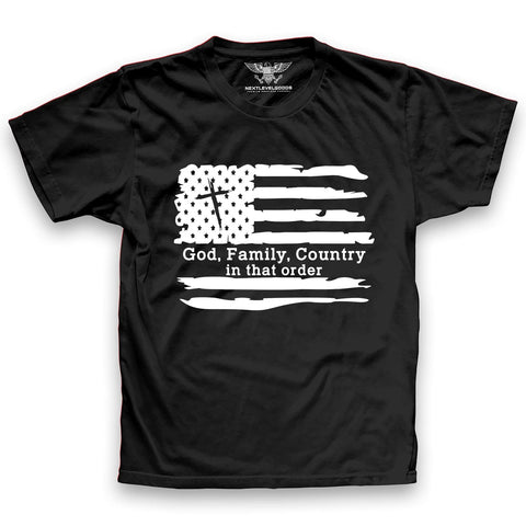 God, Family, Country In That Order Premium T-Shirt
