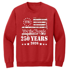 250 Years 2026 Premium Printed Crewneck Sweatshirt