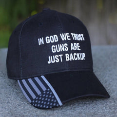 In God We Trust Guns Are Just Backup Hat