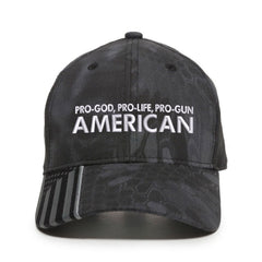 Pro God Pro Life  Pro Gun American Kryptek Hat