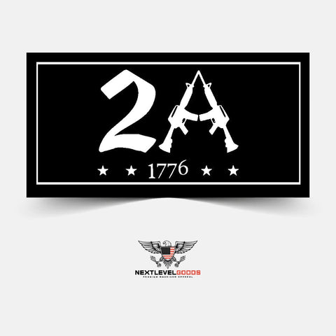 2A 1776 Second Amendment Sticker