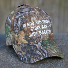 In God We Trust Guns Are Just Backup Hat