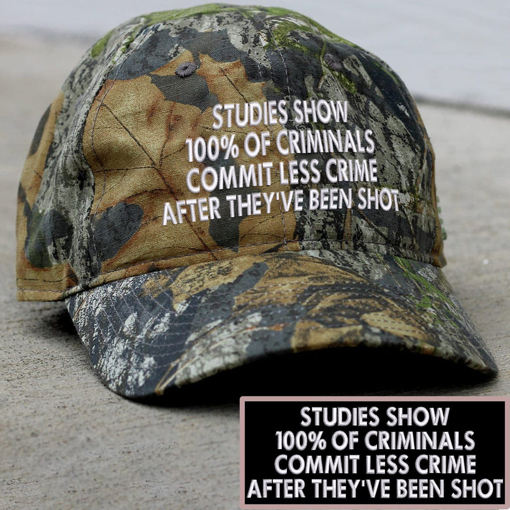 Less Crime After They've Been Shot Authentic MOSSY OAK® 2024 Hat