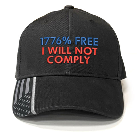 1776% Free I Will Not Comply Premium Classic Hat (OSSLN)
