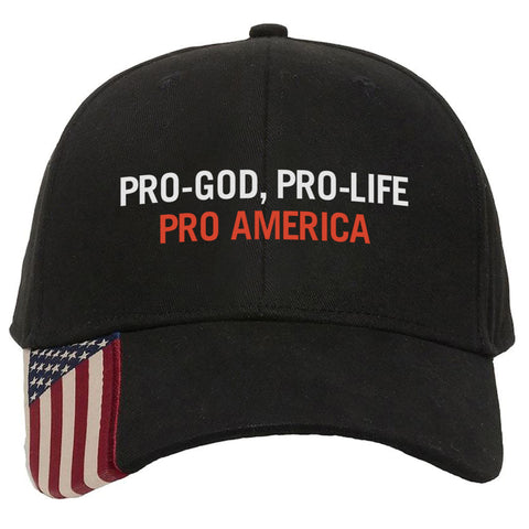 Pro-God Pro-Life Pro-America Embroidery Hat (SBL)
