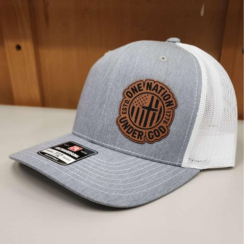 Under God Leather Patch Hat