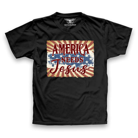 America Needs Jesus T-Shirt (AM26)