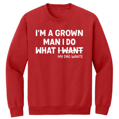 I'm A Grown Man Premium Printed Crewneck Sweatshirt