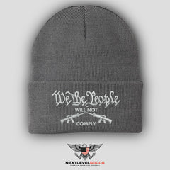 We The People Will Not Comply Authentic Cuffed Beanie (ONMSY)