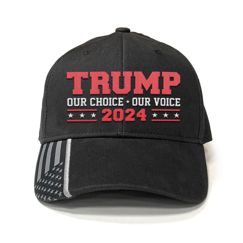 Trump 2024 Our Choice Our Voice Premium Classic Embroidered Hat (OSNN)