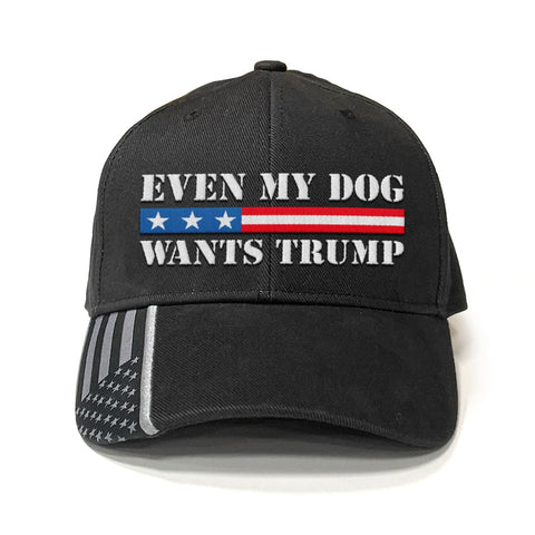 Even My Dog Wants Trump Premium Classic Embroidered Hat (OSNN)