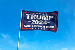 Donald Trump 2024 Flag With Grommets (WH3) (OSNN)