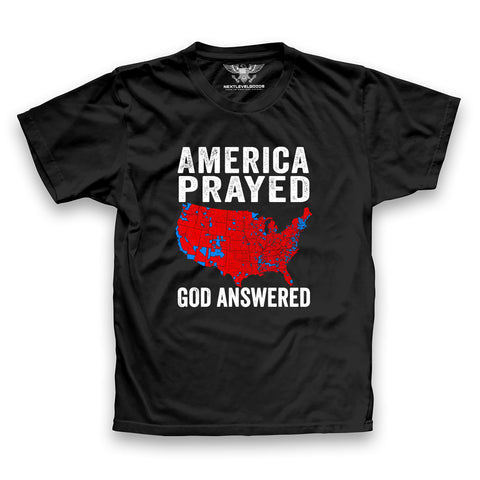 America Prayed God Answered Premium T-Shirt