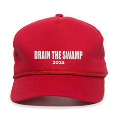 Drain The Swamp 2025 Premium Embroidered Hat