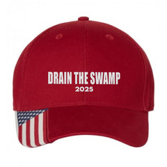 Drain The Swamp 2025 Premium Embroidered Hat