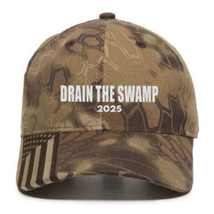 Drain The Swamp 2025 Premium Embroidered Hat