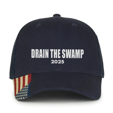 Drain The Swamp 2025 Premium Embroidered Hat