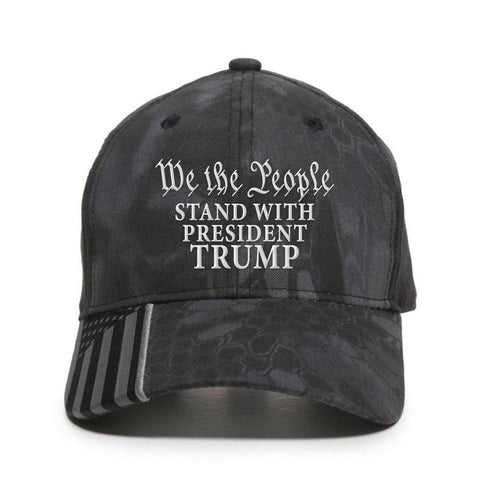 We The People Stand With President Premium Embroidery Hat