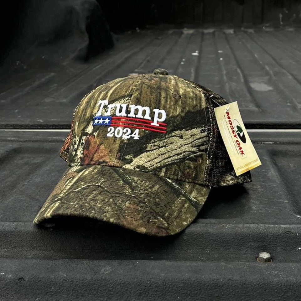 Donald Trump 2024 Mossy Oak Hat