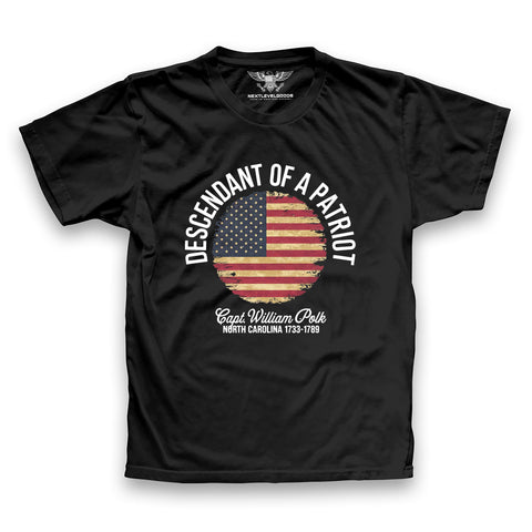 Descendant Of A Patriot Premium T-Shirt (SBL)