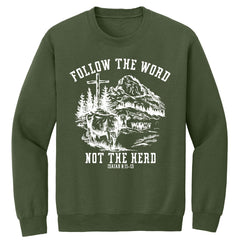 Follow The Word Premium Printed Crewneck Sweatshirt