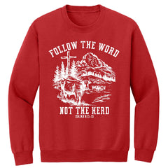 Follow The Word Premium Printed Crewneck Sweatshirt