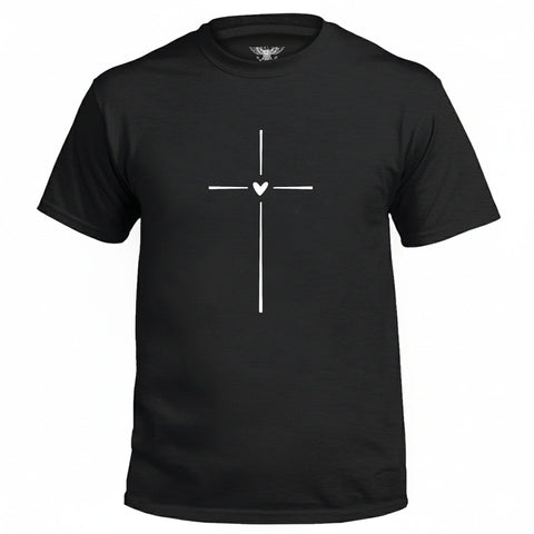 Jesus Cross Heart Premium T-Shirt
