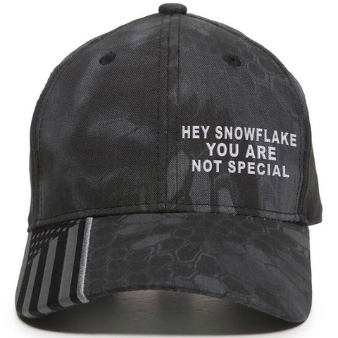 Hey Snowflake You Are Not Special Premium Classic Embroidered Hat