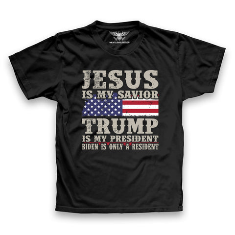 Jesus Is My Savior Trump Is My President T-Shirt (SR24)