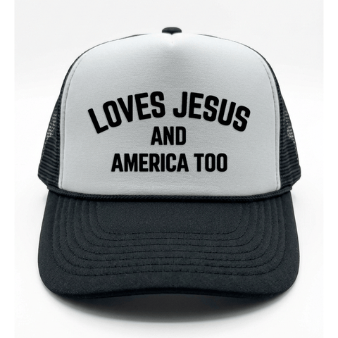 Love Jesus Printed Trucker Hat