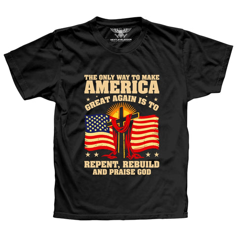 Repent Rebuild And Praise God Premium T-Shirt