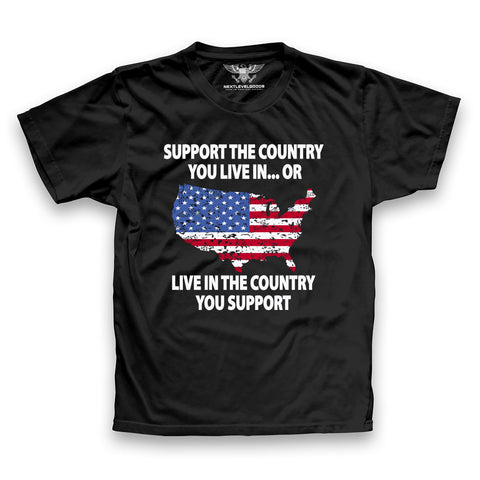 Support The Country You Live In Premium T-Shirt