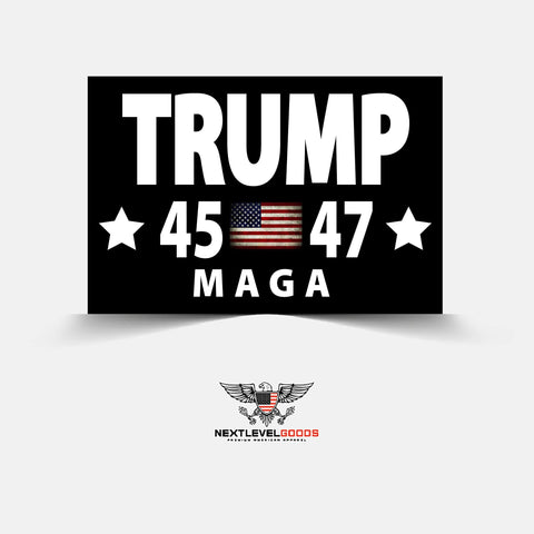 Trump 45 47 MAGA Sticker (PM25)