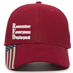 RED Remember Everyone Premium Classic Embroidery Hat