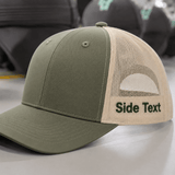 Add side text ($5/hat)