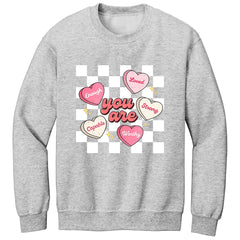 You Are Enough Premium Printed Crewneck Sweatshirt