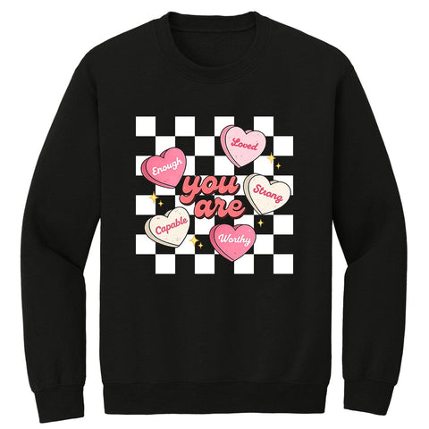 You Are Enough Premium Printed Crewneck Sweatshirt