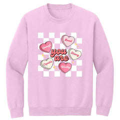 You Are Enough Premium Printed Crewneck Sweatshirt