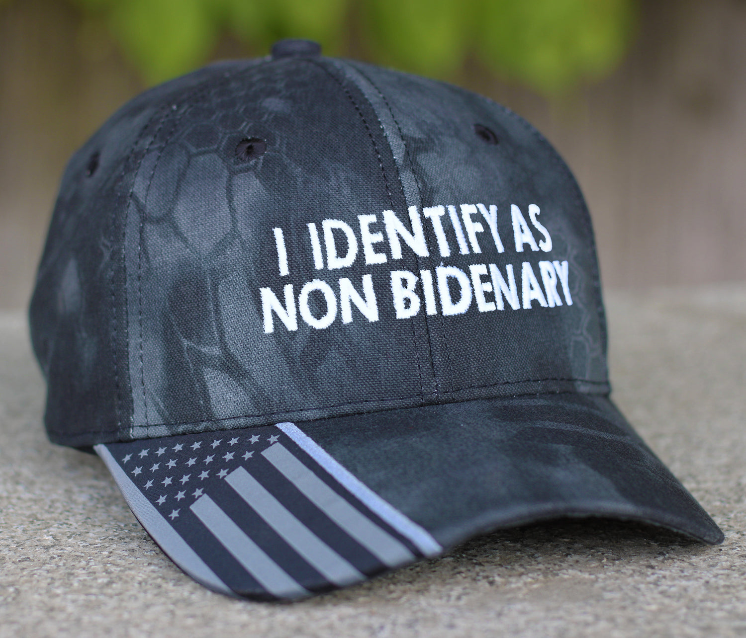 I Identify As Non Bidenary Kryptek Hat