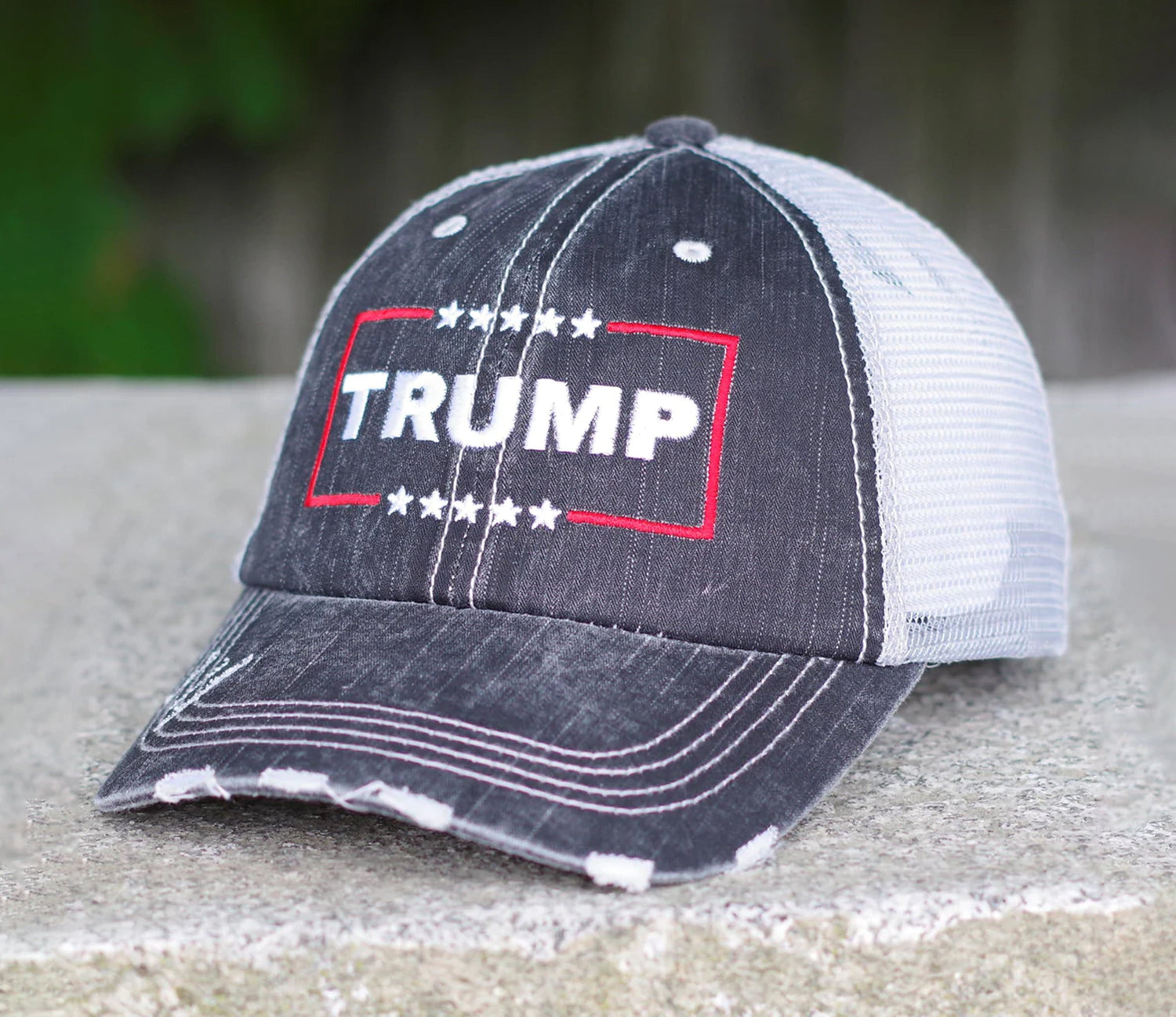 Trump Distressed Mesh Back Hat (SEP22)