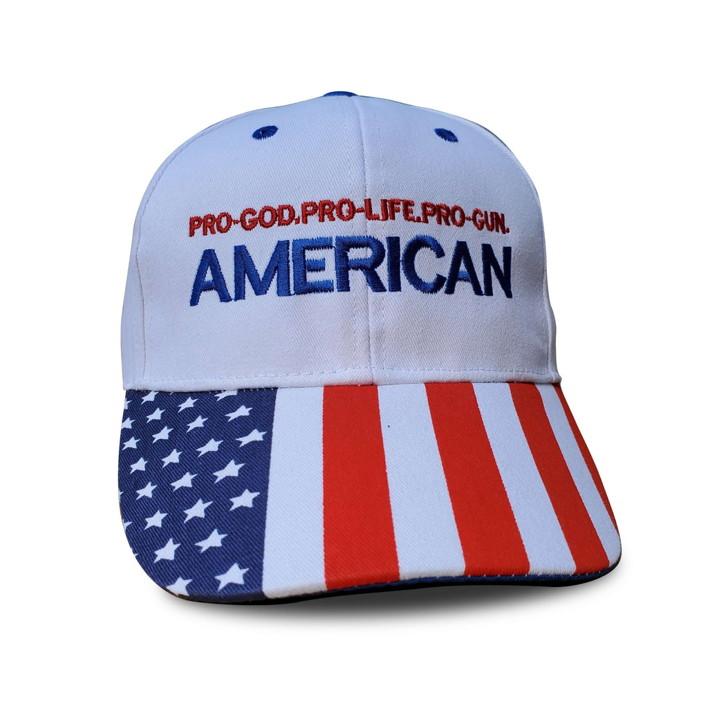 Pro God Pro Life Pro American Patriotic Hat