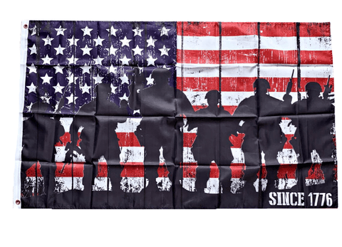 American Soldiers Army Veterans Since 1776 Flag 3x5