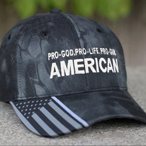 Pro God Pro Life  Pro Gun American Kryptek Hat